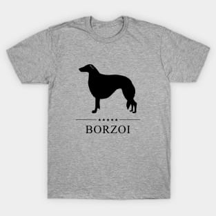 Borzoi Black Silhouette T-Shirt